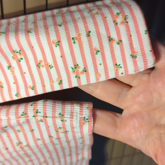 BNWT 10yrs NEXT kids organic cotton striped long sleeve floral stripes top Tee - Picture 5 of 9